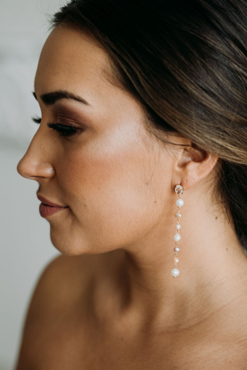 Pearl ear sale cuff earrings