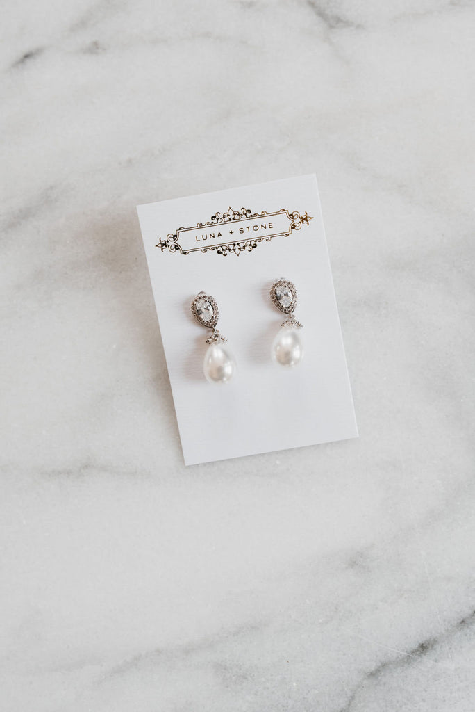 Pearl Bridal Earrings 