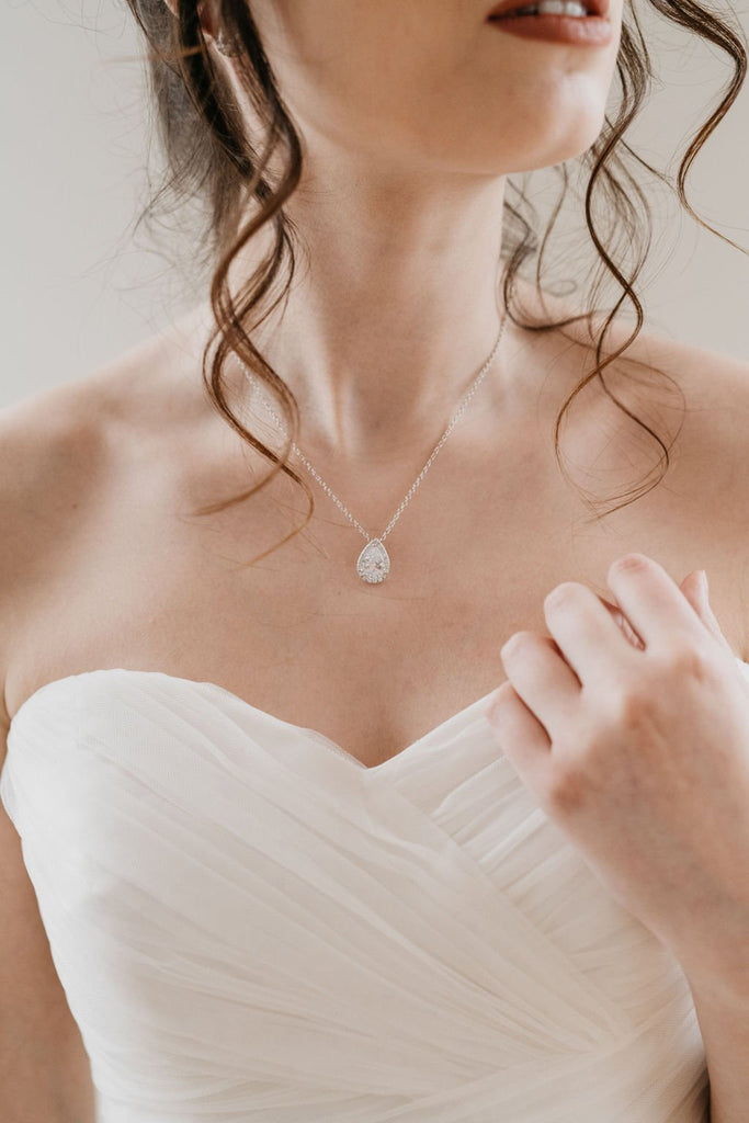 Silver Bridal Necklace 