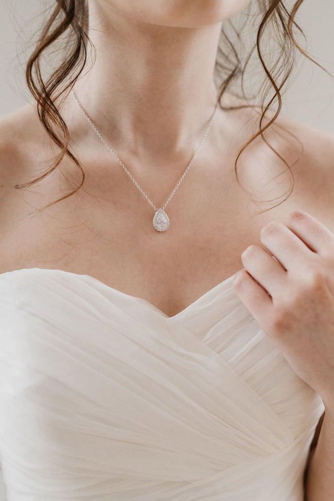 Silver Bridal Necklace 