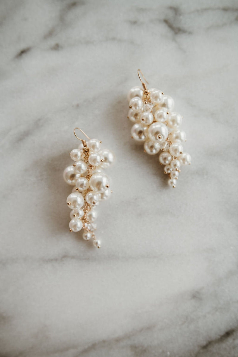 Pearl on sale grape earrings