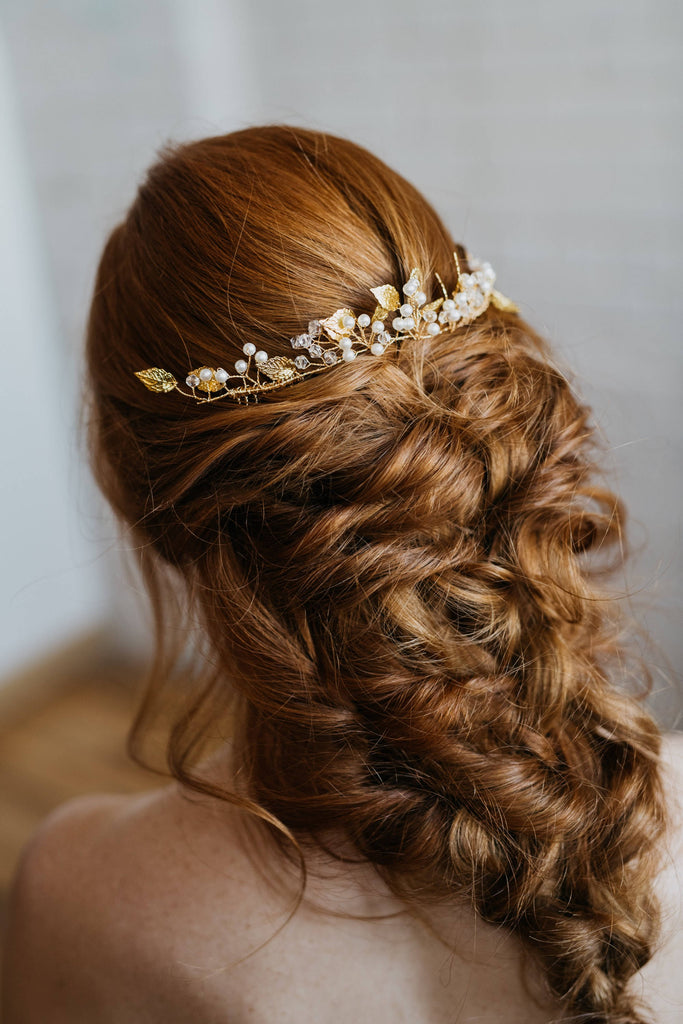 Gold Leaf Hairpiece 