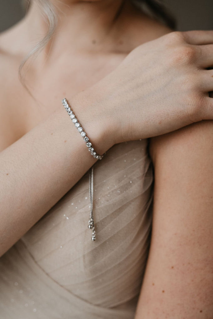 Silver Bridal Bracelet 