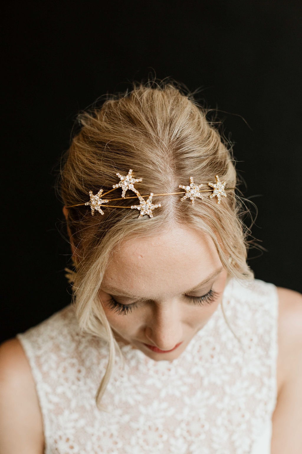 Celestial Star Hair Comb, Star Bridal Headpiece ,Wedding Hair Chain, Art Deco Hair Comb , Celestial Hair Accessory , Gift for outlets bride